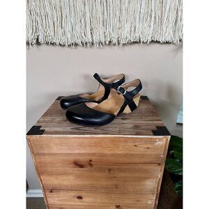 Dansko Tiffiani Black Maryjane Hook&Loop Closure Closed Toe Sandal Clog Size 41